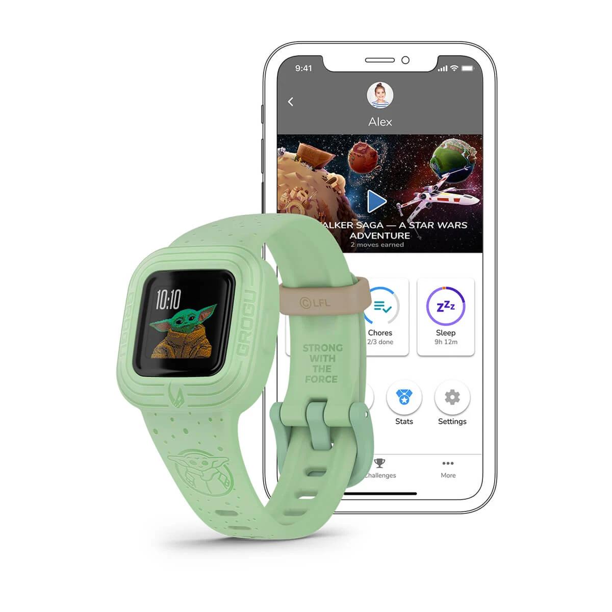 Đồng Hồ Garmin Vívofit Jr. 3 Star Wars Xanh Lá